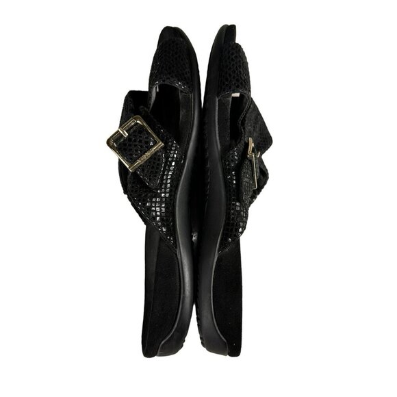 Vionic Black Sandals With Crossed Straps Size 10 - Picture 5 of 8